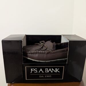 Jos. A Bank Saxon Shearling Lined Moccasin Slippers Men's 8 NWT